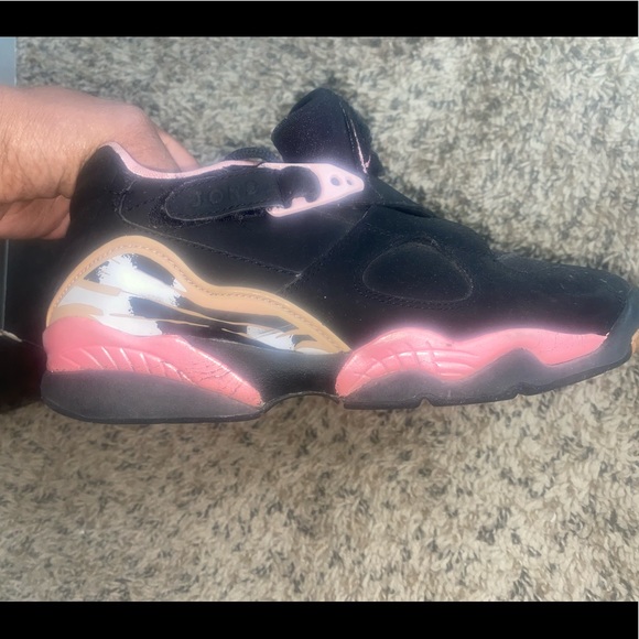 COPY - Jordan Pink & Black Retro 8 low - Picture 4 of 6